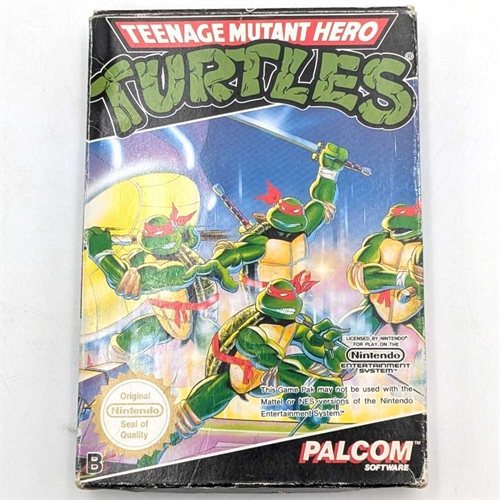 Teenage Mutant Hero Turtles - Original Æske - SCN - NES Spil (C Grade) (Genbrug)